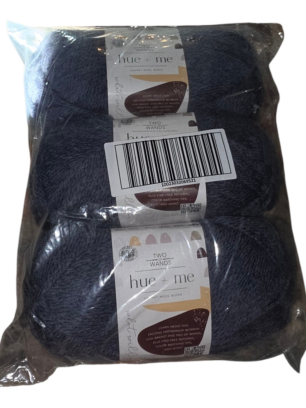 Lion Brand Two of Wands Hue + Me Magic Hour Yarn Lot of 3 Bulky Wool Blend